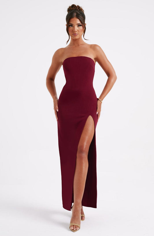 Marcia Maxi Dress - Burgundy