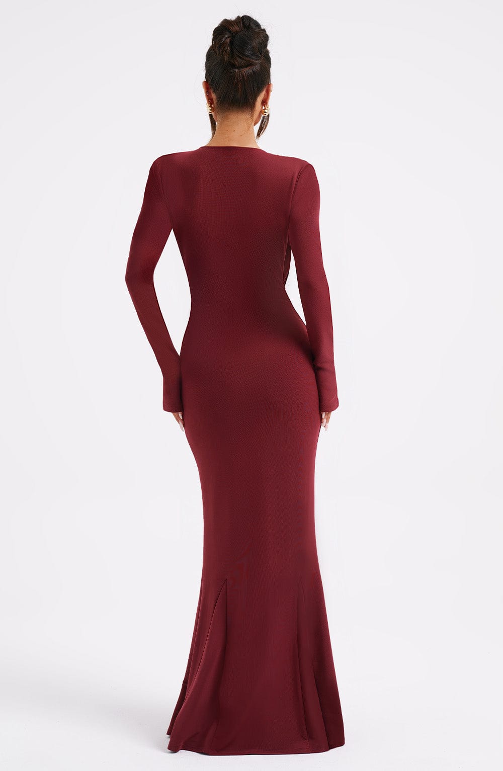 Martina maxi-jurk - bordeaux