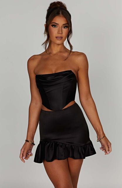 Maura Mini Skirt - Black