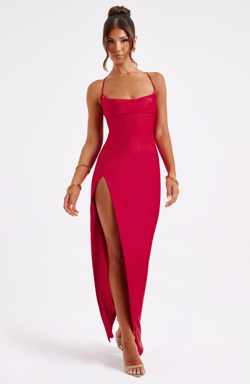 Misha Maxi-jurk - Rood