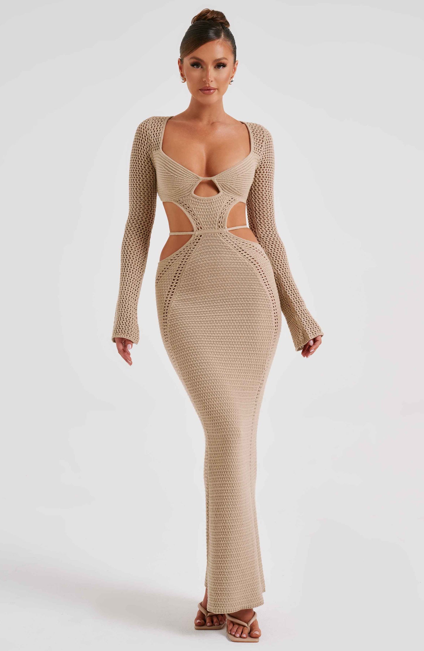 Nadine Maxi-jurk - Beige