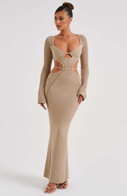 Nadine Maxi-jurk - Beige