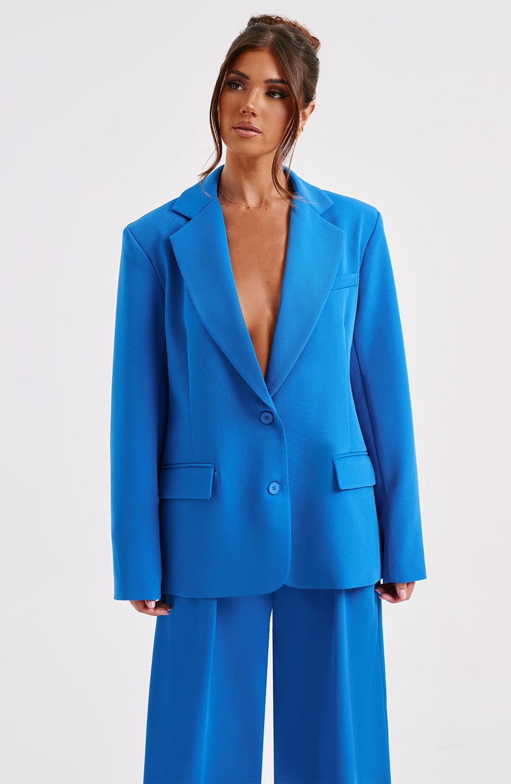 Noa Oversized Suit Jacket - Blue