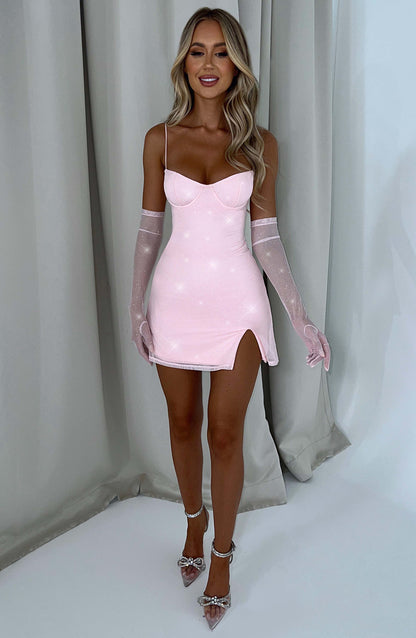 Pixie Mini Dress - Pink Sparkle