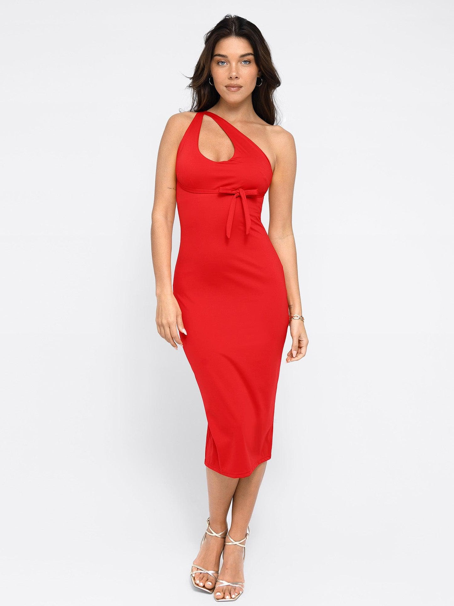 The Shapewear Dresses Backless Halter Midi