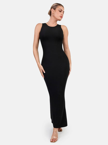 The Shapewear Dress Crew Neck Sleeveless Maxi