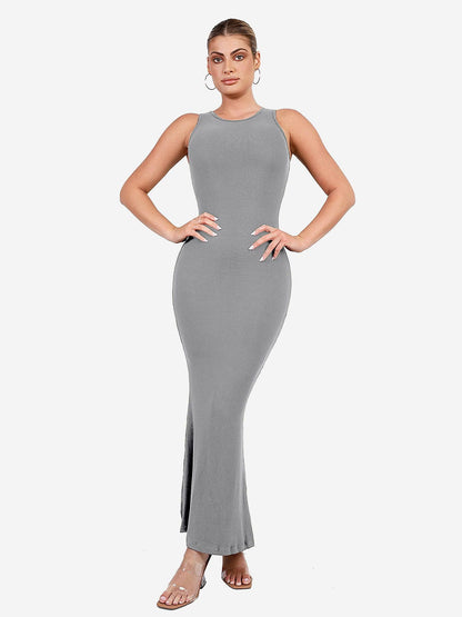 The Shapewear Dress Crew Neck Sleeveless Maxi