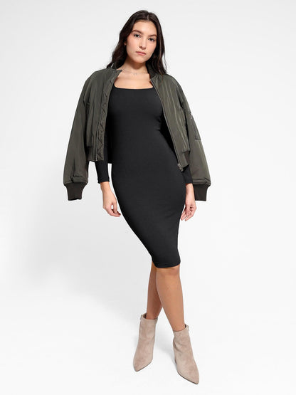 The Shapewear Dress Long Sleeve Midi