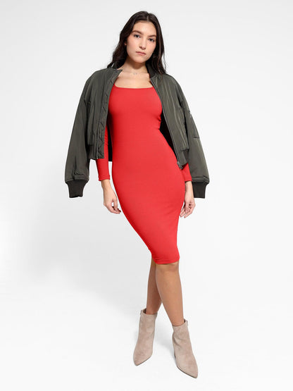 The Shapewear Dress Long Sleeve Midi