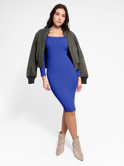 The Shapewear Dress Long Sleeve Midi