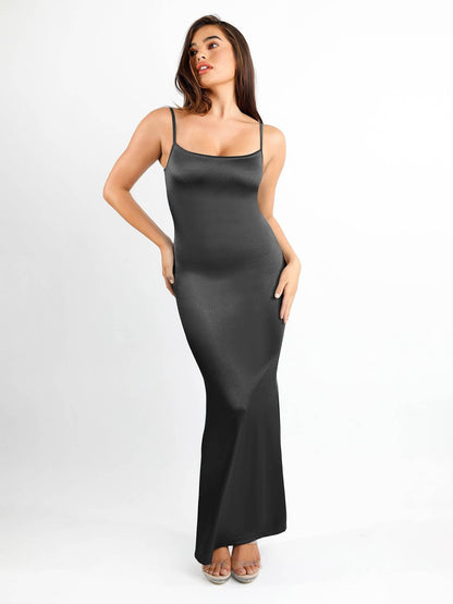 The Shapewear Dress Slip Shine Maxi