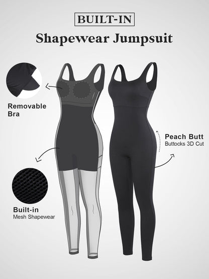 The Shapewear Jumpsuit Workout Thigh Slimming