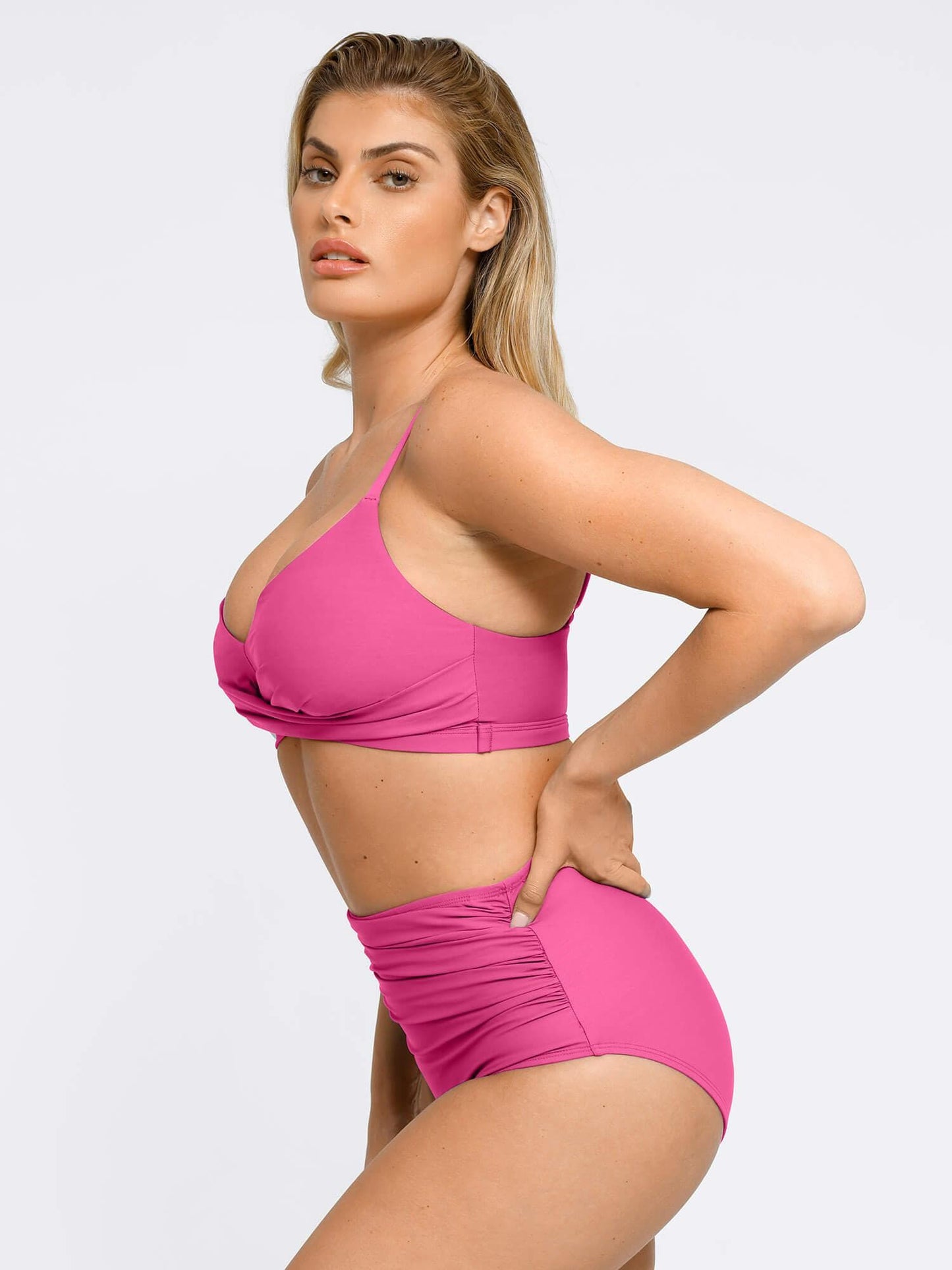 The Shapewear Swimwear Ruched High-Waist Bikini Set