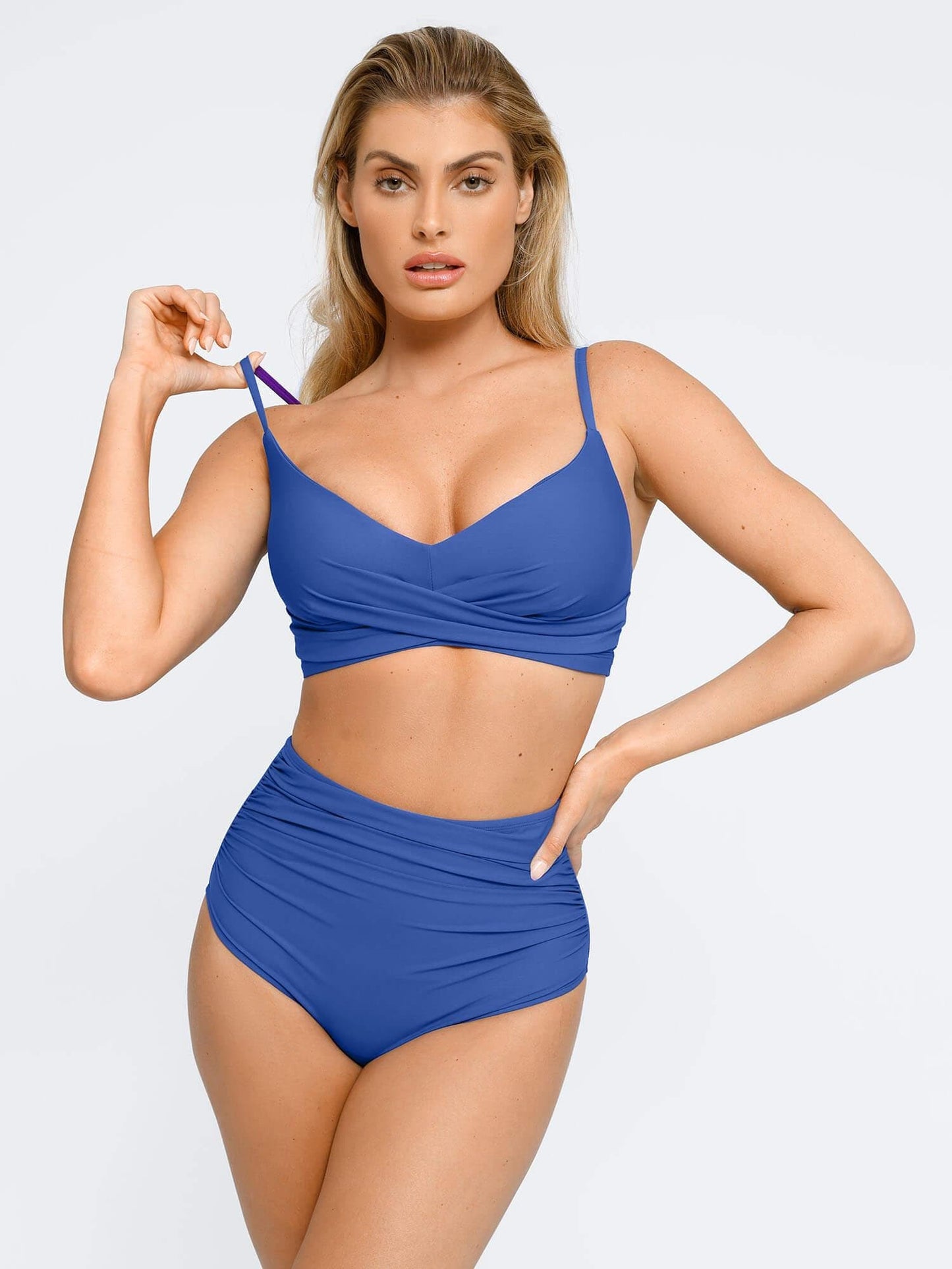 The Shapewear Swimwear Ruched High-Waist Bikini Set