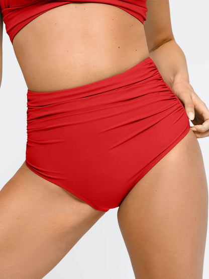 The Shapewear Swimwear Ruched High-Waist Bikini Set