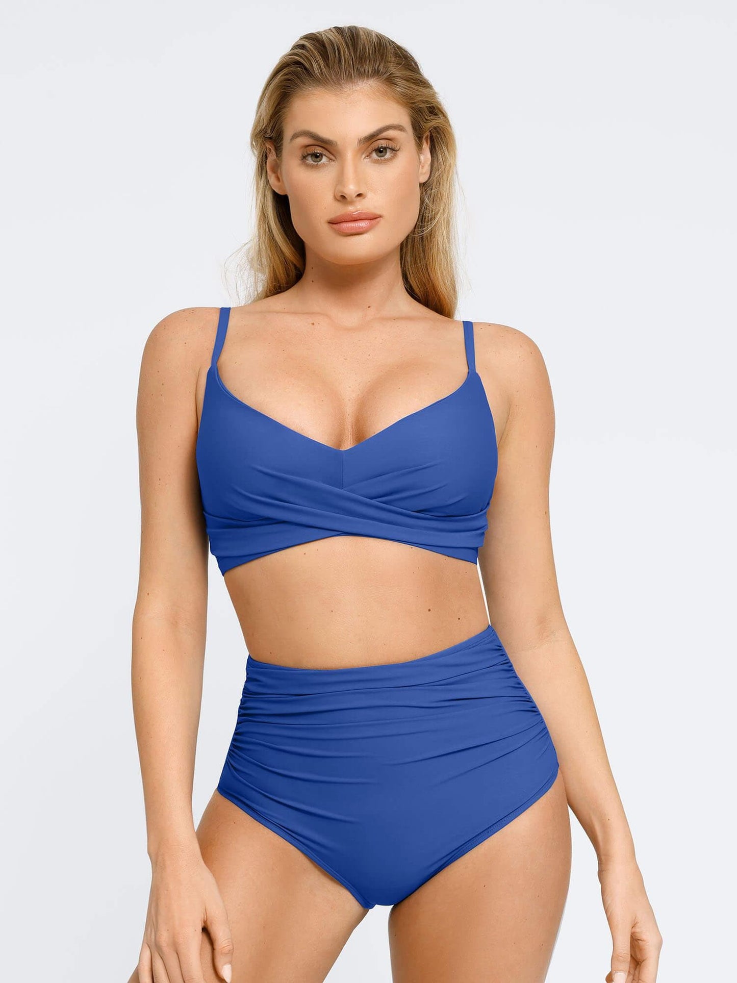 The Shapewear Swimwear Ruched High-Waist Bikini Set