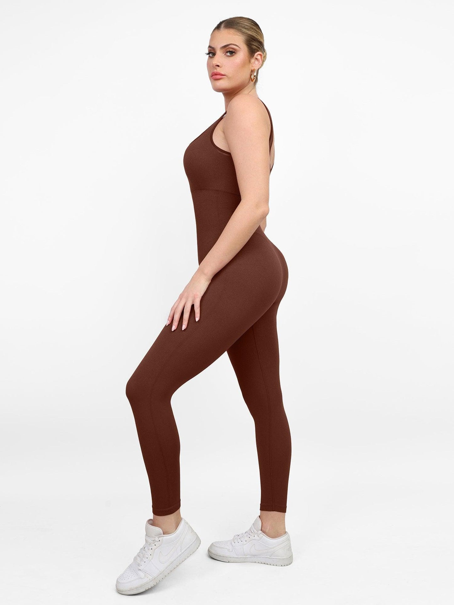 The Shapewear Jumpsuit Seamless Square Neck One Piece Sport