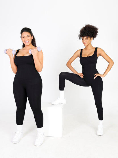 The Shapewear Jumpsuit Seamless Square Neck One Piece Sport