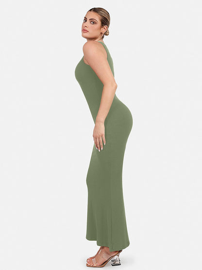 The Shapewear Dress Crew Neck Sleeveless Maxi