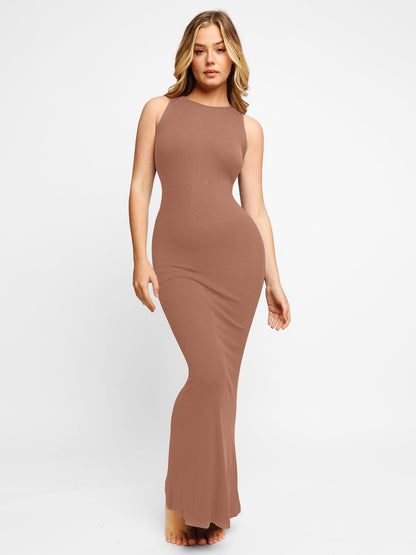 The Shapewear Dress Crew Neck Sleeveless Maxi