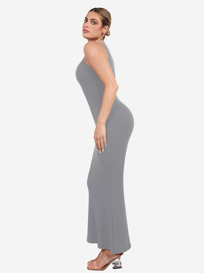 The Shapewear Dress Crew Neck Sleeveless Maxi