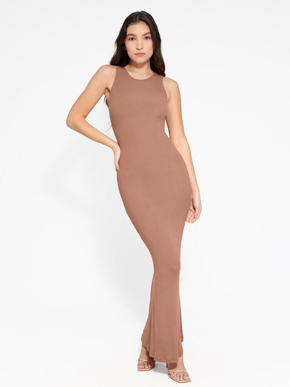 The Shapewear Dress Crew Neck Sleeveless Maxi