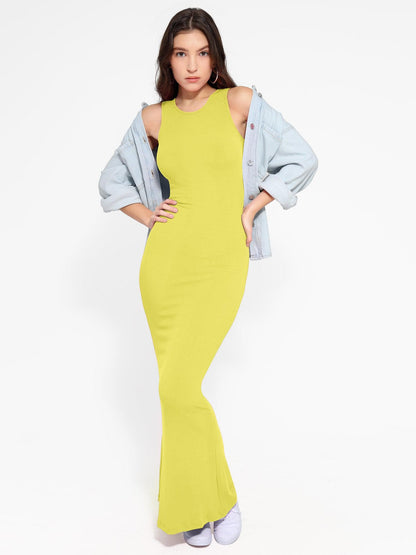 The Shapewear Dress Crew Neck Sleeveless Maxi