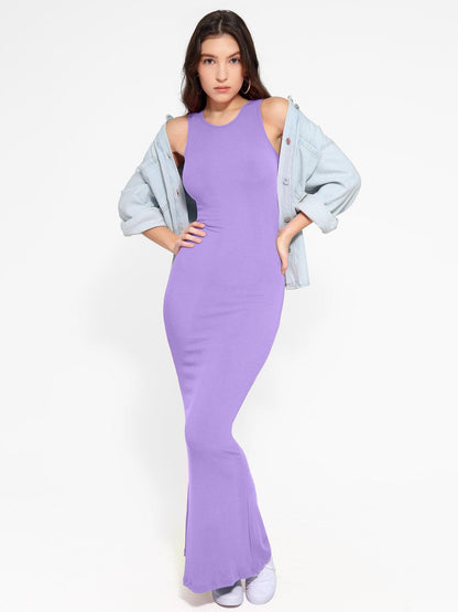 The Shapewear Dress Crew Neck Sleeveless Maxi