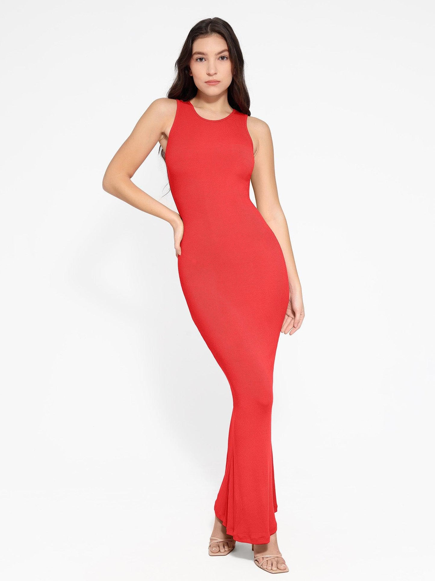 The Shapewear Dress Crew Neck Sleeveless Maxi