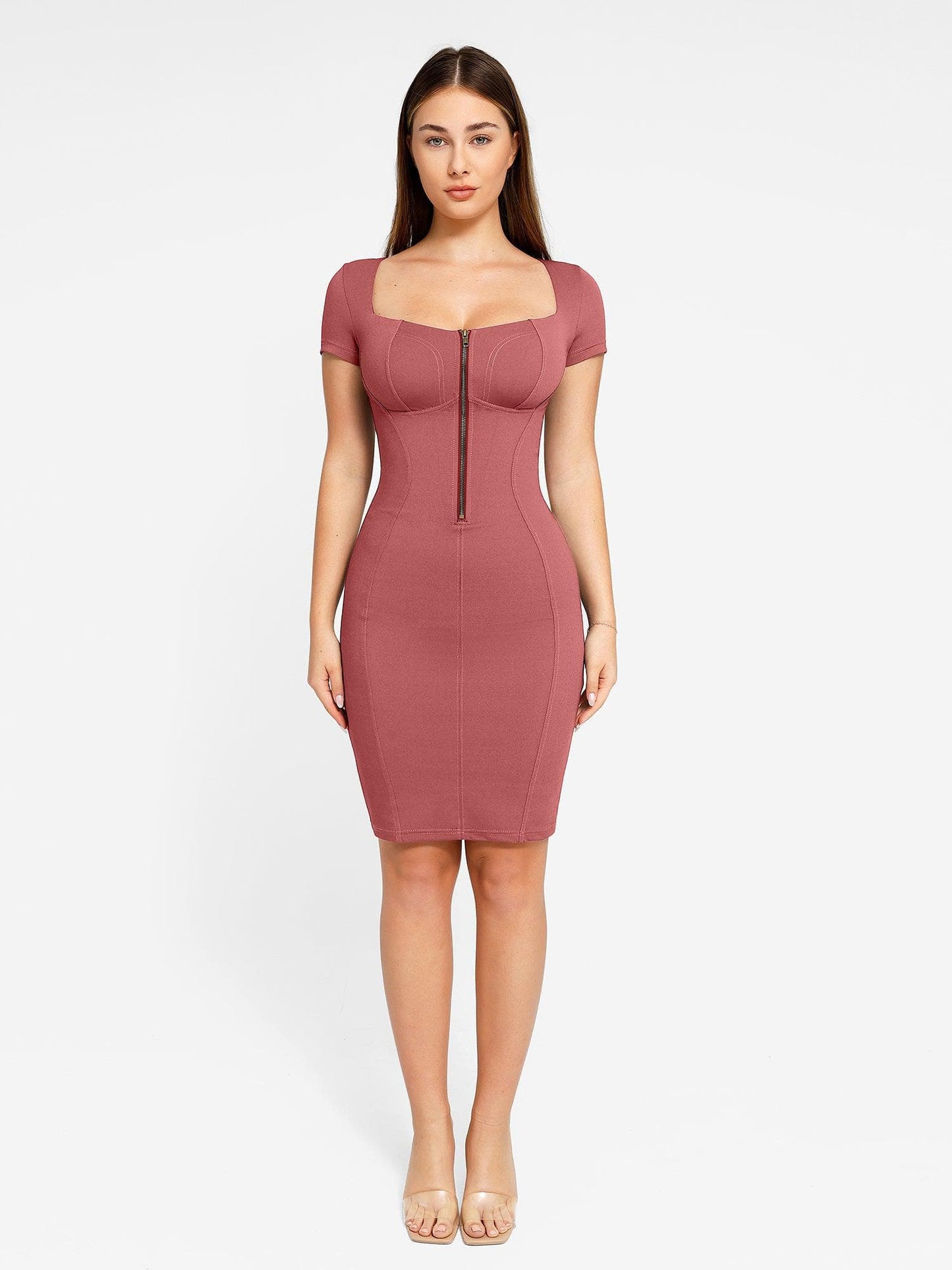 The Shapewear Dress Denim Midi