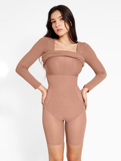 The Shapewear Dress Long Sleeve Midi