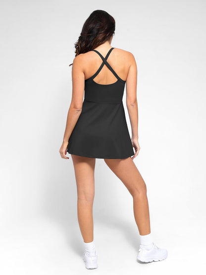 The Shapewear Dresses Or Shorts Pet Hair Resistant Square Neck Workout