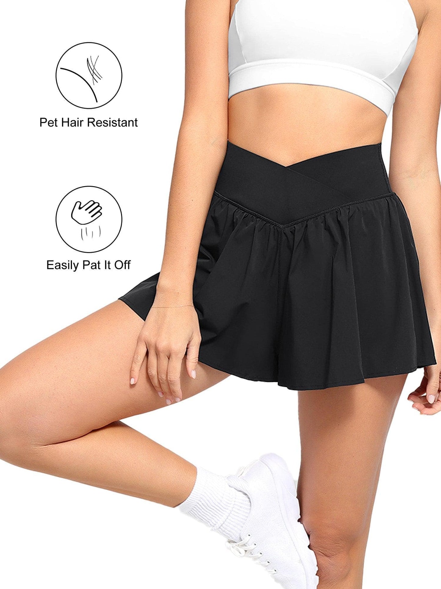 The Shapewear Dresses Or Shorts Pet Hair Resistant Square Neck Workout