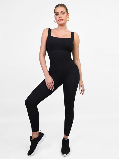 The Shapewear Jumpsuit Seamless Square Neck One Piece Sport