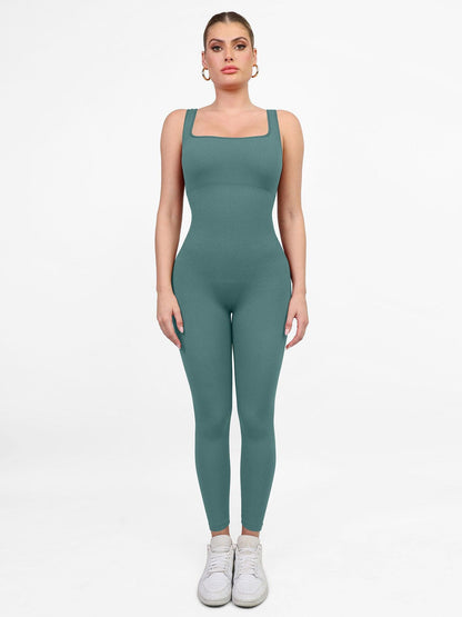 The Shapewear Jumpsuit Seamless Square Neck One Piece Sport