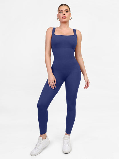 The Shapewear Jumpsuit Seamless Square Neck One Piece Sport