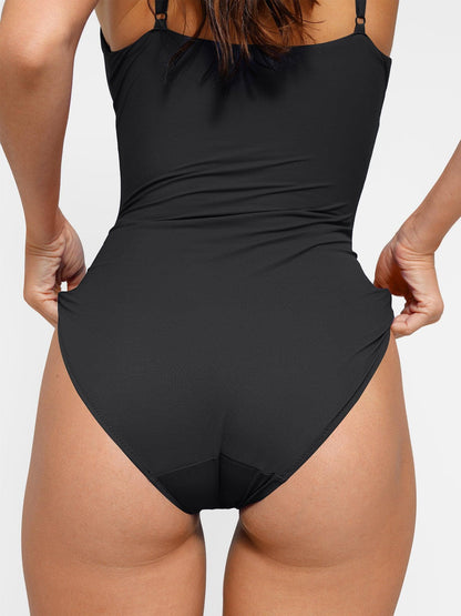 The Shapewear Swimsuit Deep V-Neck One-Piece Low-Back