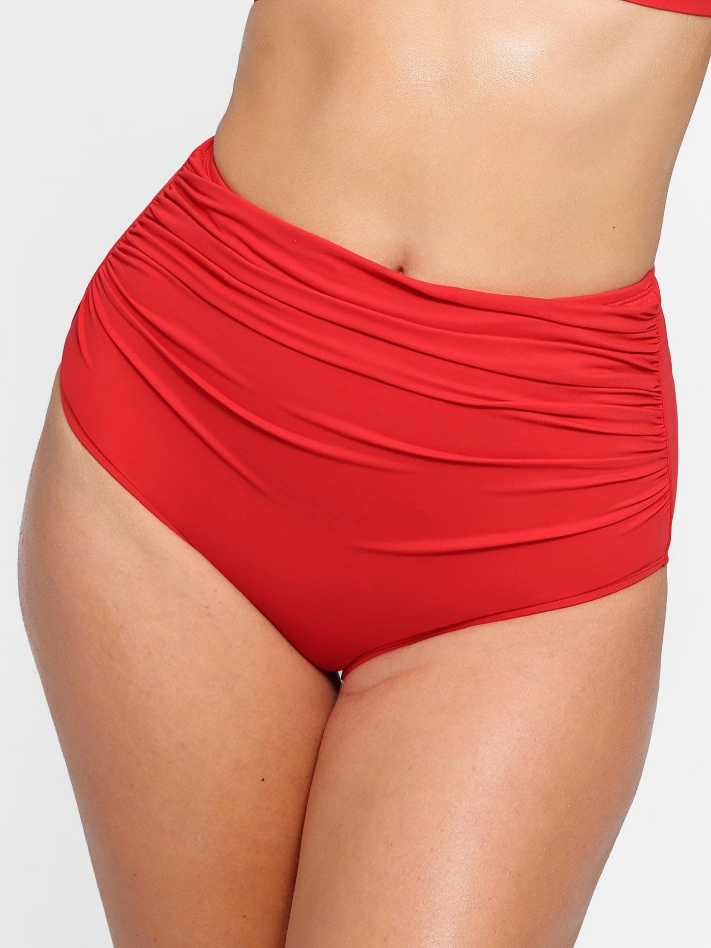 The Shapewear Swimwear Ruched High-Waist Bikini Set