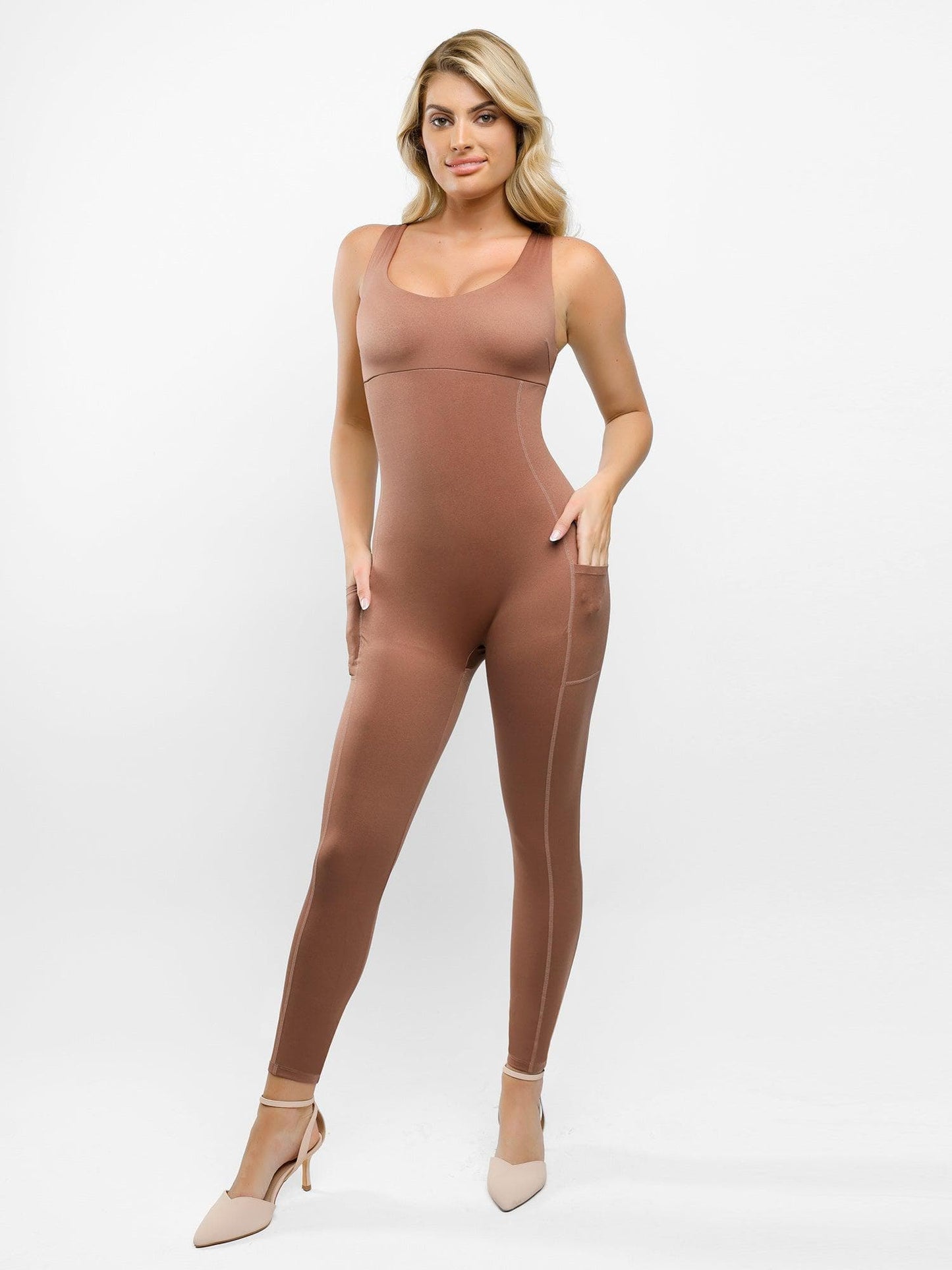 The Shapewear Jumpsuit U-Neck One Piece Thigh Slimming