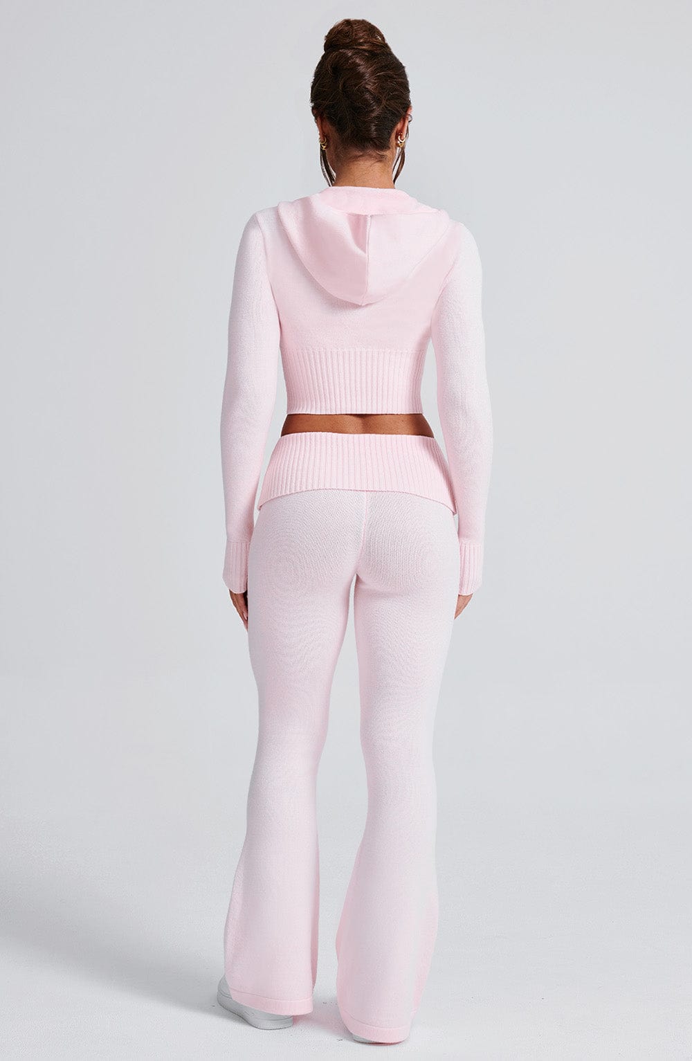 Portia Knit Hoodie - Pink