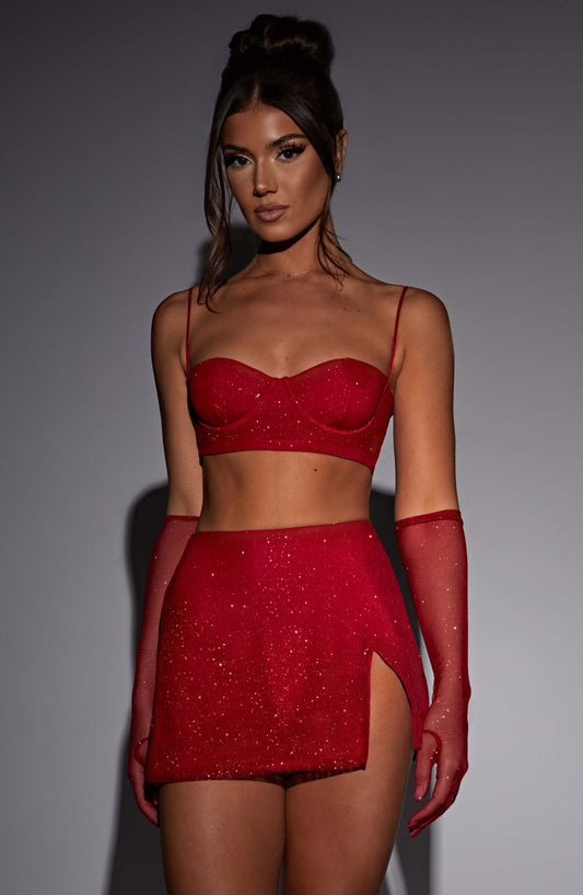 Posie Top - Red Sparkle