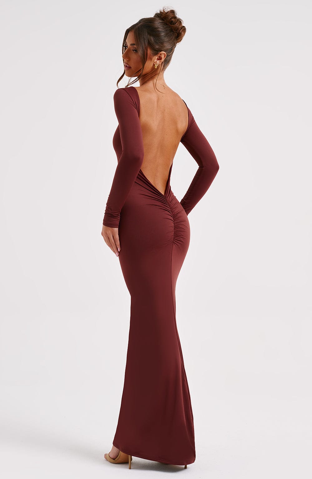 Rameesha Maxi Dress - Brown