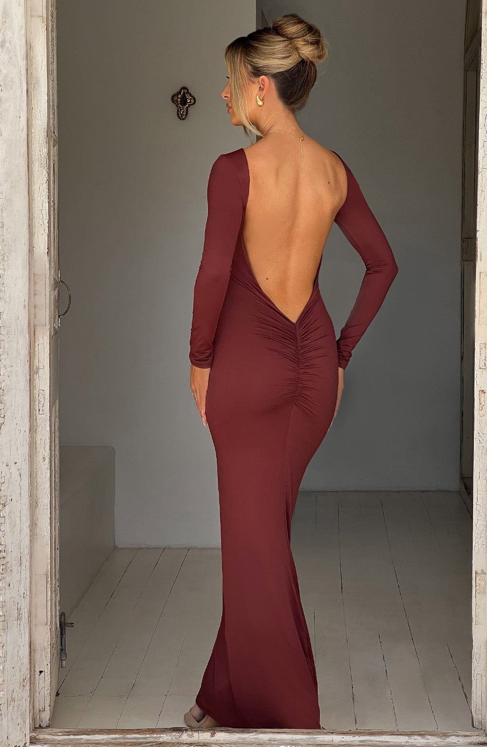 Rameesha Maxi Dress - Brown