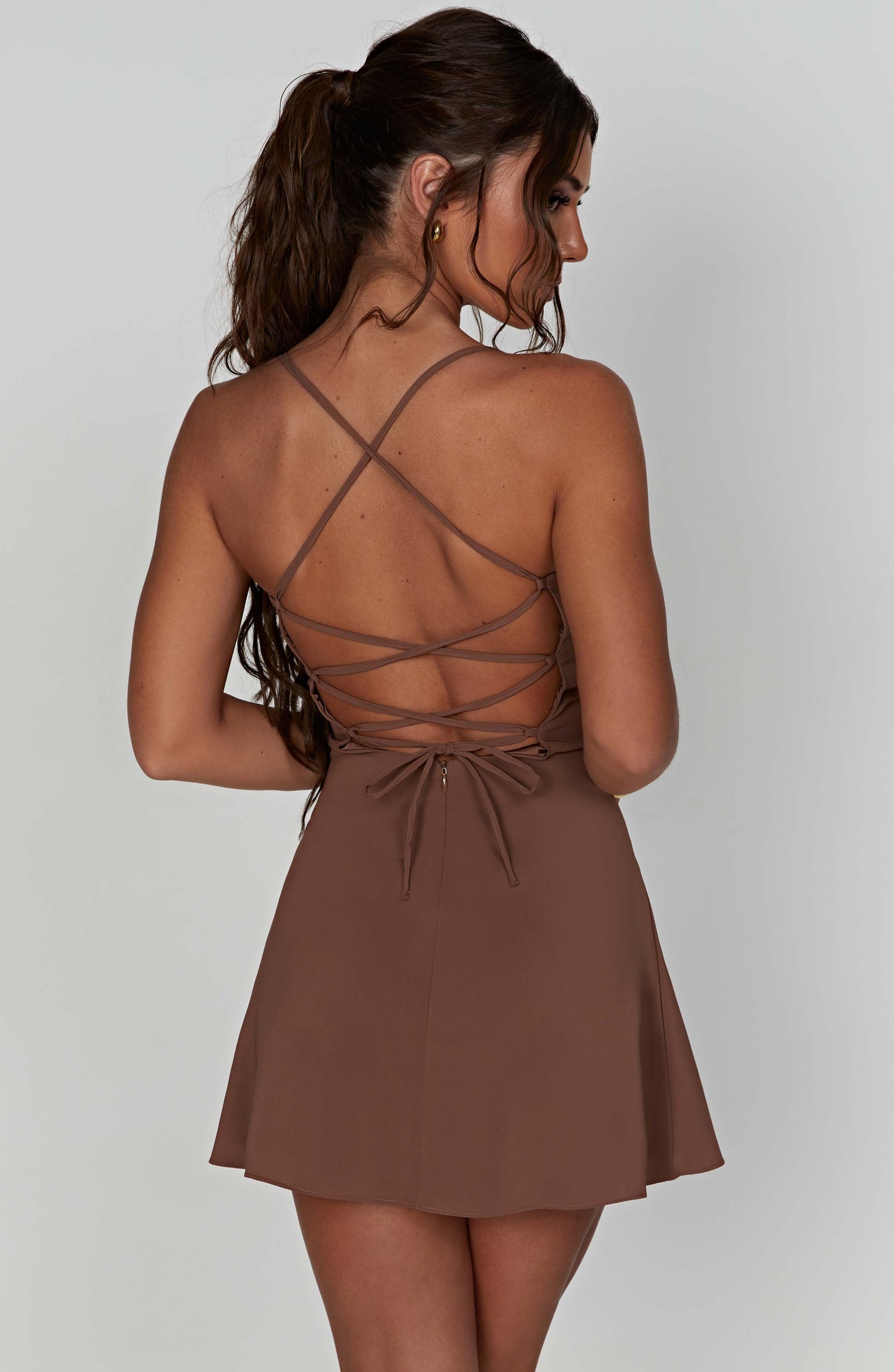 Renee Mini-jurk - Chocolade