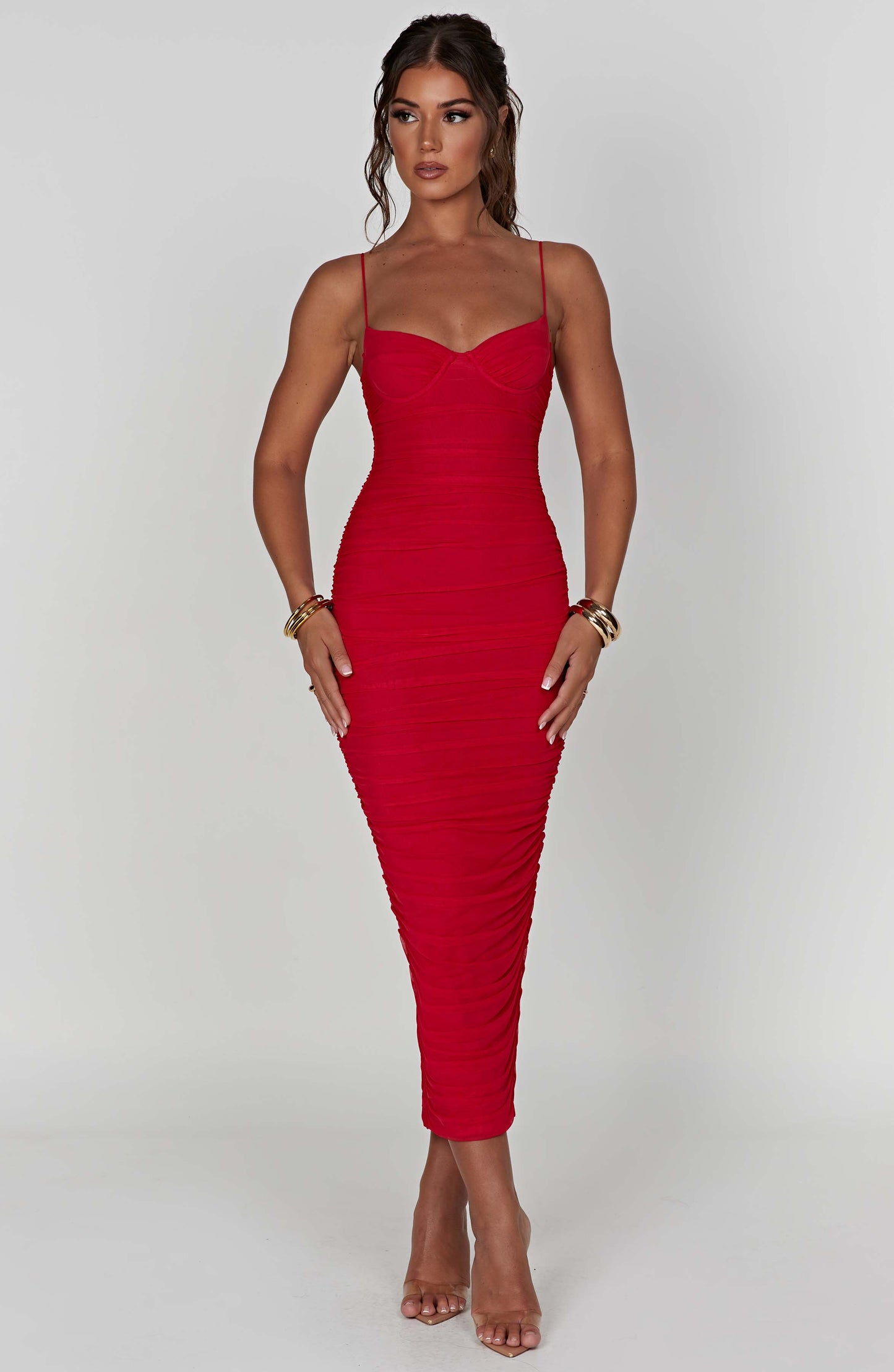 Rochelle Maxi-jurk - Rood