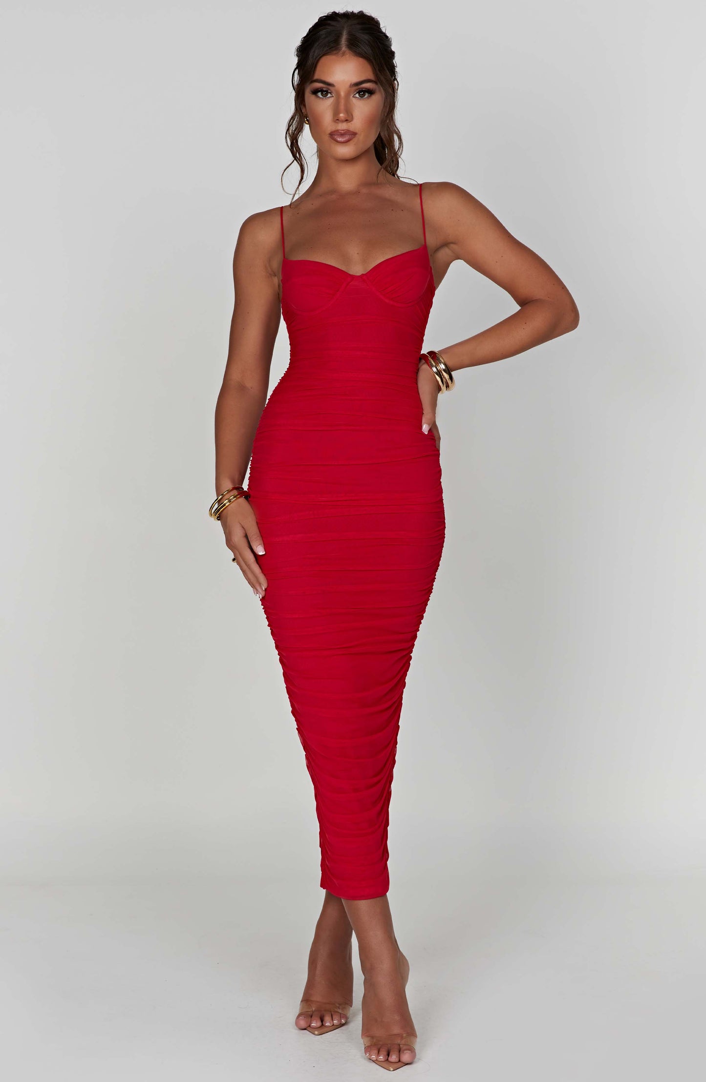 Rochelle Maxi-jurk - Rood