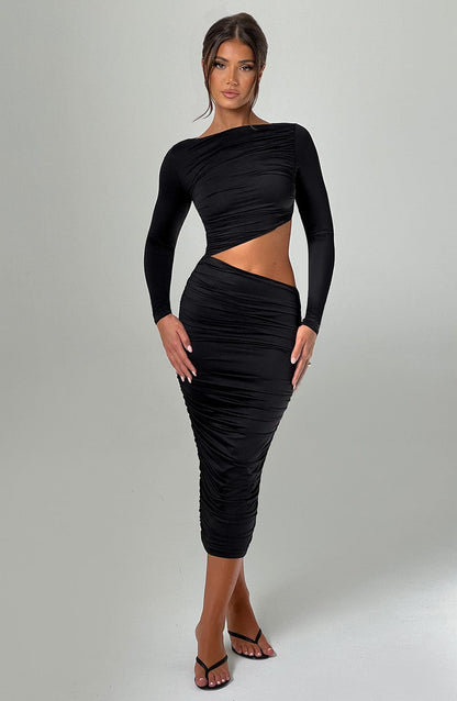 Rylee Midi Dress - Black