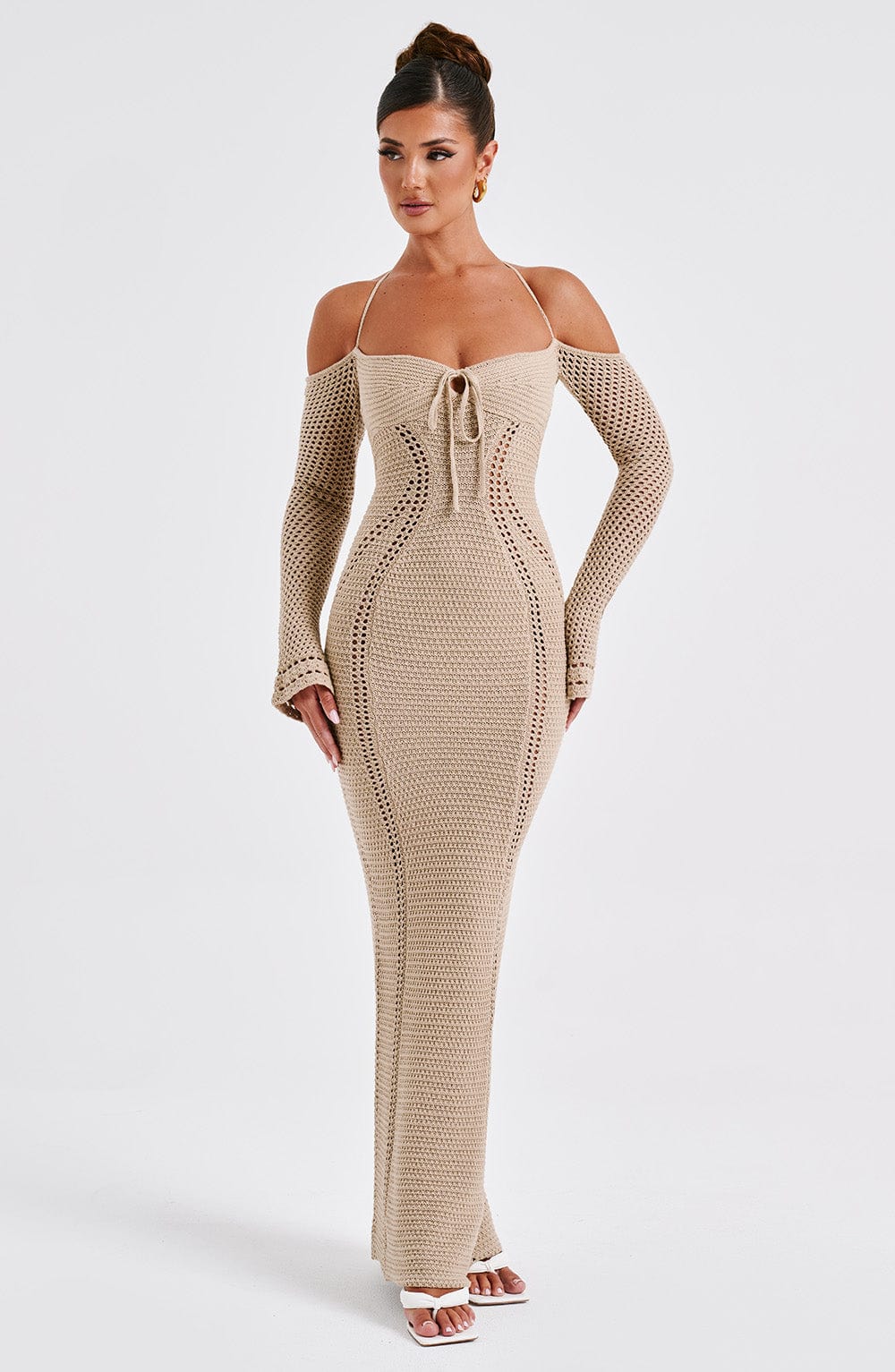 Samariah Maxi-jurk - Beige