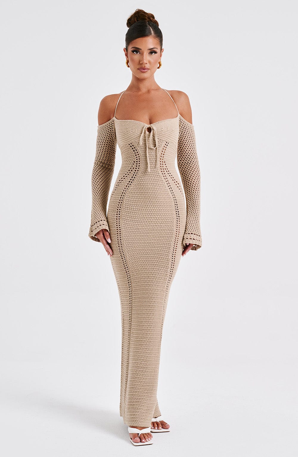 Samariah Maxi-jurk - Beige