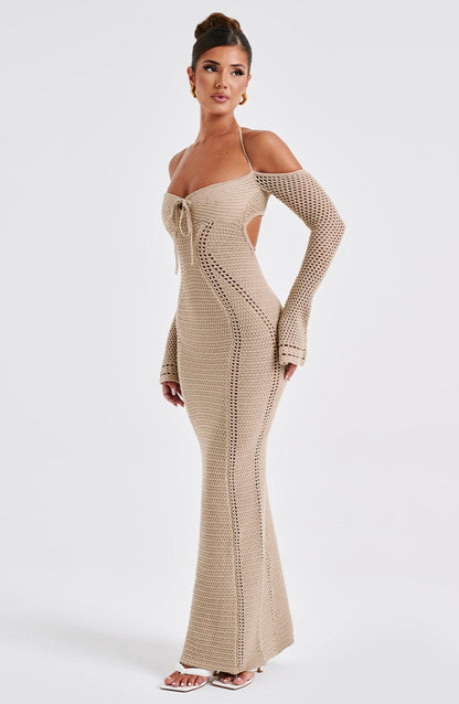 Samariah Maxi Dress - Beige